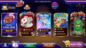 Danh mục game hay RIKVIP với nhiều game hấp dẫn