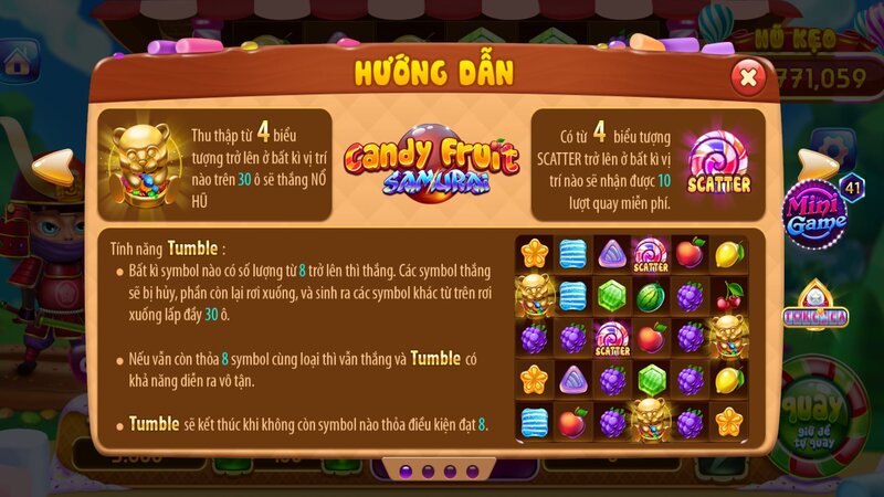 Luật chơi cơ bản của Candy Fruit Samurai tại RIKVIP