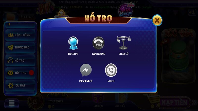 Các phương thức để liên hệ với CSKH RIKVIP