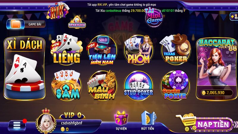 Cổng game RIKVIP