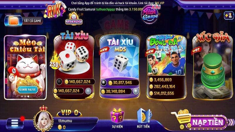 Cổng game RIKVIP đẳng cấp quốc tế